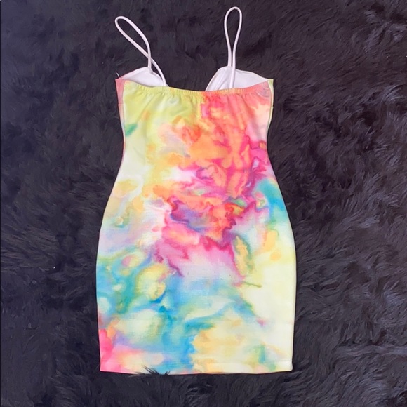 Tye dye dress 💗💚💛💙 - Picture 4 of 6